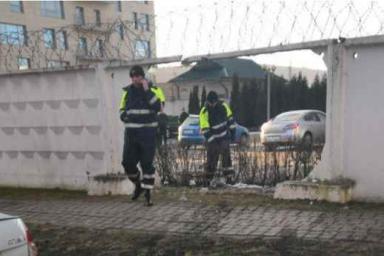 В Минске джип пошел на таран спецподразделения «Алмаз»