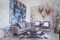 Рисунки на стенах: оригинальные принты для интерьера