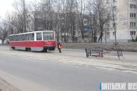 В Витебске в час пик у трамвая сорвало токоприемник