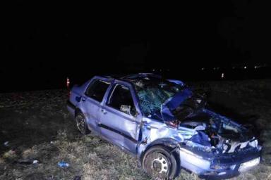 В Любанском районе перевернулся Volkswagen: погиб пассажир