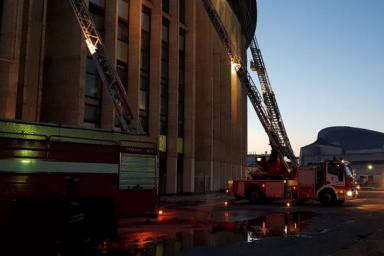 В спорткомплексе «Олимпийский» в Москве произошел пожар