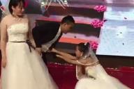 Бывшая девушка жениха явилась к нему на свадьбу в белом платье и устроила скандал