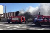 В Гродно горело здание почты