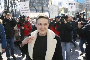 Надежда Савченко вышла на свободу