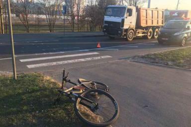 В Минске велосипедиста сбили на пешеходном переходе