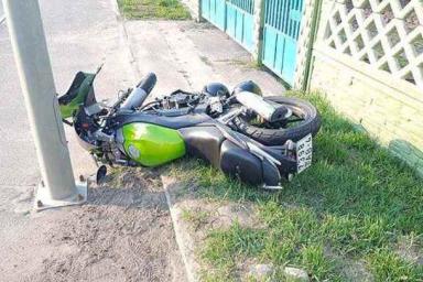 Два человека пострадали в столкновении легковушки и мотоцикла в Лиде
