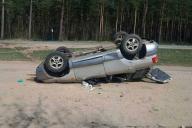 В Полоцком районе опрокинулась иномарка, пострадала пассажирка