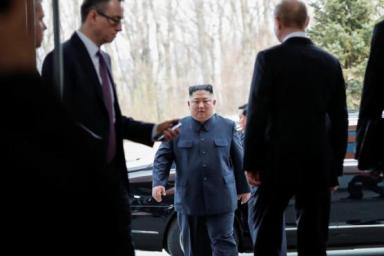 Ким Чен Ын опоздал на встречу с Владимиром Путиным почти на полчаса