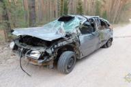 В Шумилинском районе перевернулась легковушка, пострадали трое