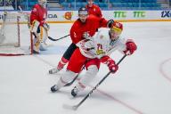 Хоккей. ЧМ. Белорусы против венгров