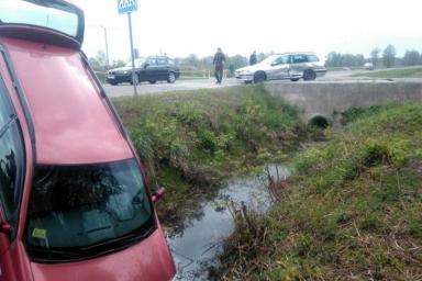 Тройное ДТП в Ганцевичах: одно авто вылетело в канаву