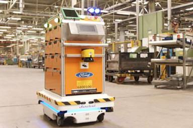 Ford разработал беспилотного робота для доставки деталей