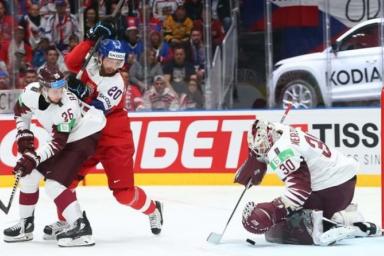 Сборная Чехии одержала волевую победу над Латвией на ЧМ по хоккею