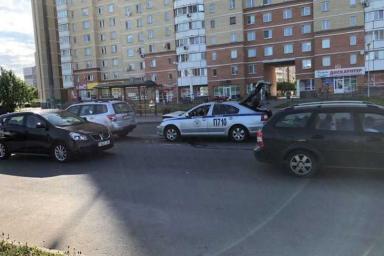 В Минске автомобиль ГАИ попал в ДТП