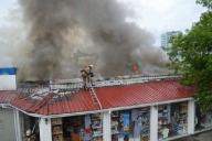 В Крыму сгорел дельфинарий