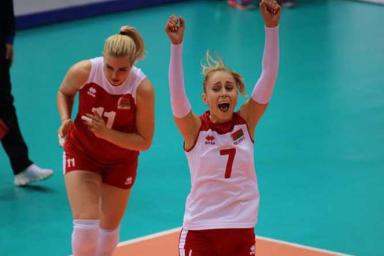 Женская сборная Беларуси по волейболу выиграла у Финляндии в Золотой Евролиге