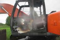 В Могилевском районе сгорел экскаватор