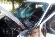 В Витебске сгорел припаркованный автомобиль