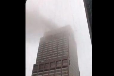 Падение вертолета на небоскреб в Нью-Йорке: погиб пилот. Это не теракт
