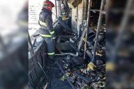 В центре Минска многоэтажка горела