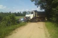 В лобовом ДТП с МАЗом и Ford под Браславом пострадали маленькие дети