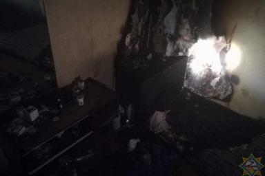В Новополоцке работники МЧС спасли пенсионера из горящей квартиры