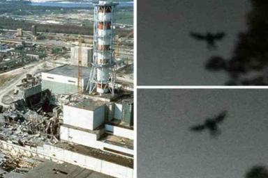 На фотографиях неба над Чернобылем заметили «человека-мотылька»