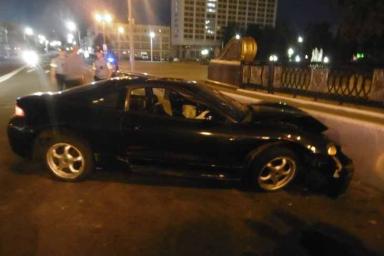 Пьяное ДТП в Витебске: водителя остановило бетонное перекрытие