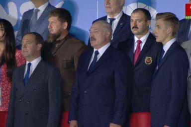 Кадыров на открытии игр в Минске пел гимн Беларуси