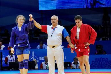 Белорусская самбистка Вера Гореликова выиграла золото II Европейских игр. У белорусов – уже семь золотых медалей
