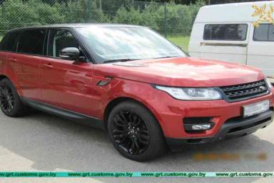 Гродненские таможенники задержали люксовый Land Rover Sport, который находился в розыске Интерпола