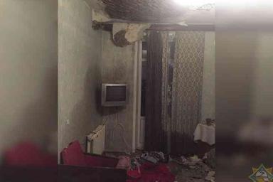 В Минске в 4-этажном доме рухнула часть потолка 