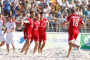 Европейские игры. Пляжный футбол. В матче Беларусь-Швейцария дело дошло до пенальти