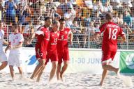 Европейские игры. Пляжный футбол. В матче Беларусь-Швейцария дело дошло до пенальти