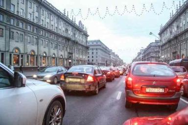 Движение затруднено на выезде из Минска в сторону трассы М4