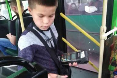 В России нашли семилетнего кондуктора автобуса