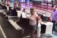 Первый раз в аэропорту. Женщина пыталась пробраться в самолет по багажной ленте