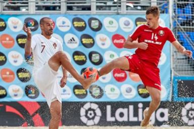 Сборная Беларуси по пляжному футболу обыграла Португалию в квалификации чемпионата мира