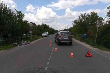 В Кобрине дама на авто задавила даму на велосипеде