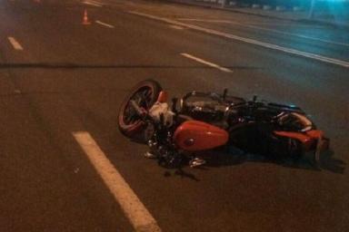 ДТП на Немиге. Мотоцикл сбил пешехода