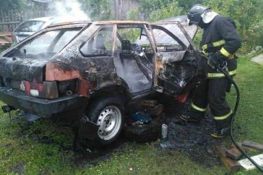 Три авто сгорели за выходные в Гомельской области