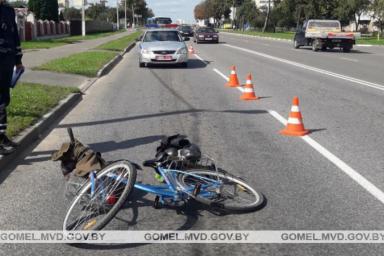 В Жлобине 83-летний велосипедист врезался в попутный грузовик