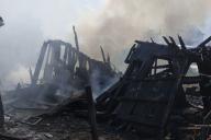 В Гомеле неизвестный сжег здание