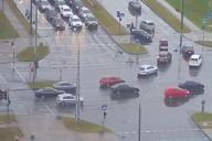 В Бресте после неудачного дрифта машина влетела в светофор