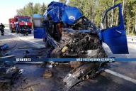 Под Минском маршрутка Могилев – Сморгонь врезалась в фуру: двое погибших, четверо пострадавших