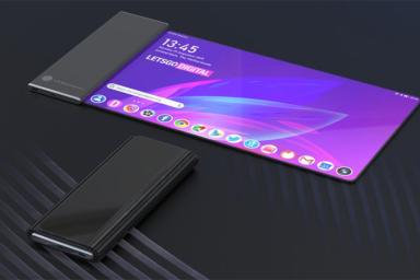 Компания LG запатентовала смартфон с огромным экраном