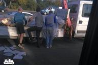 В Гродно из автомобиля на ходу посыпалась плитка