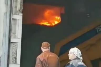 Произошел пожар на вагоностроительном заводе в Могилеве: горели стройматериалы