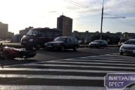 В Бресте мотоцикл попал в ДТП. Пострадала девушка