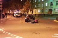 В Гомеле автомобиль столкнулся с мотоциклом